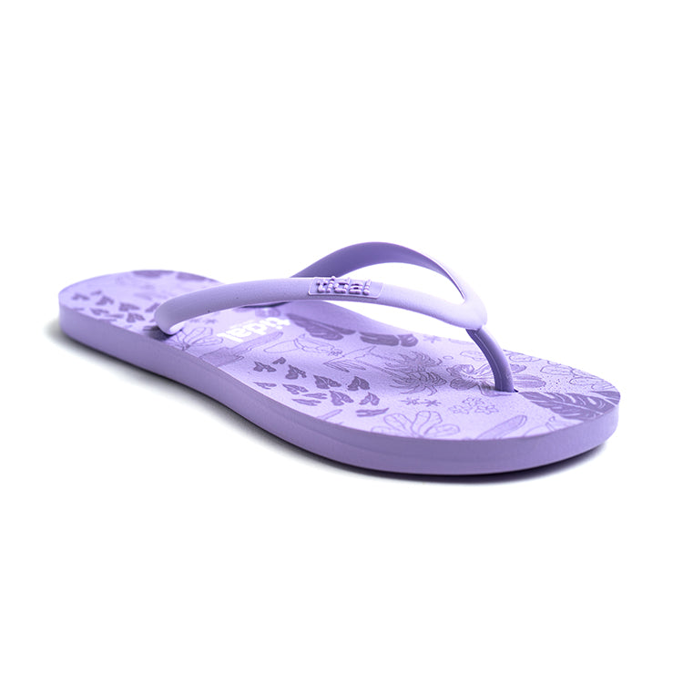 紫色夏威夷小島女性拖鞋